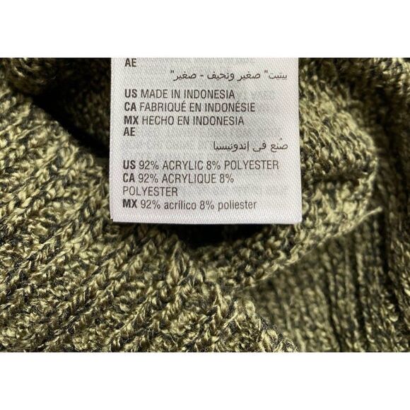 Karen Scott Petite Cardigan Sweater‎ Top Women's PS Olive Green Marled Buttons - Picture 5 of 7